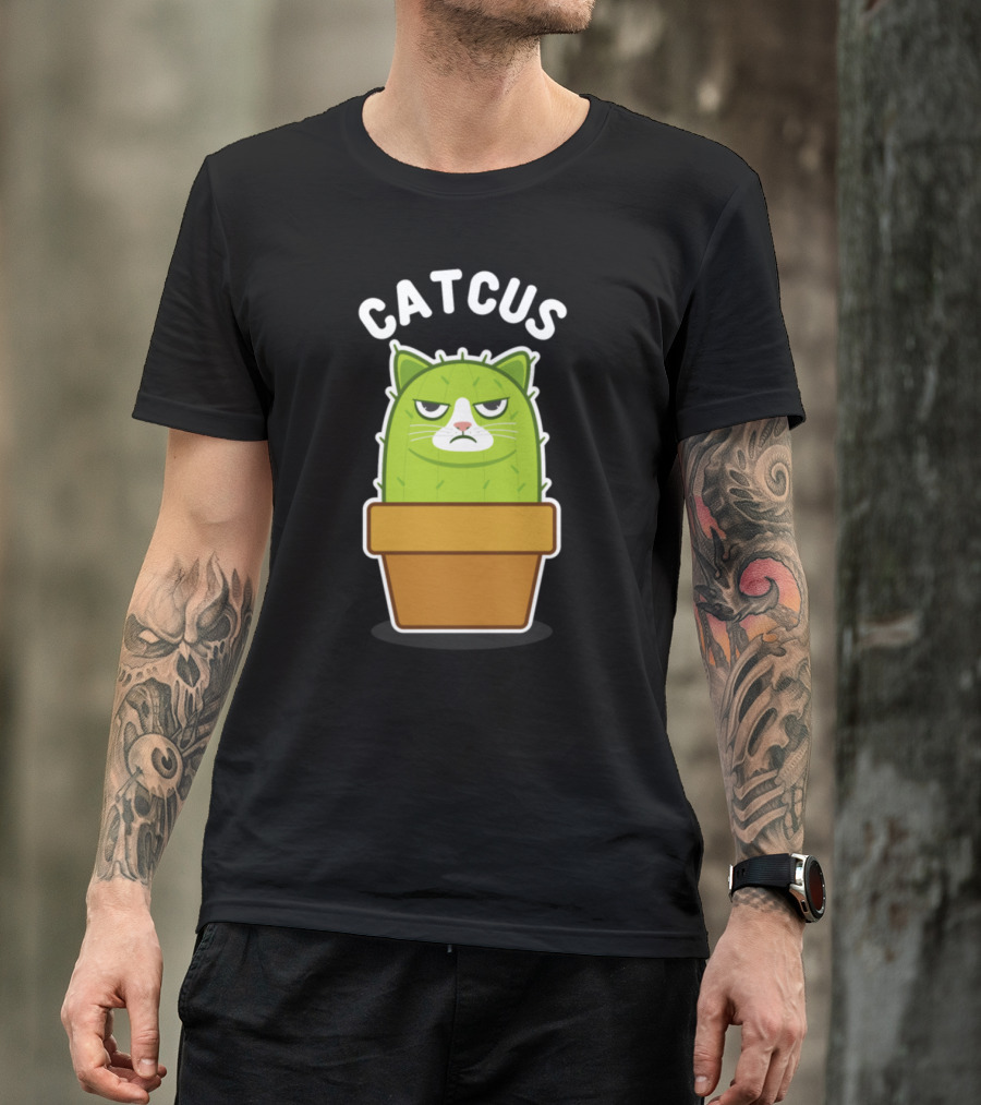 Cat Cats Cactus Catcus Cute Pets Animals Owner T-Shirt