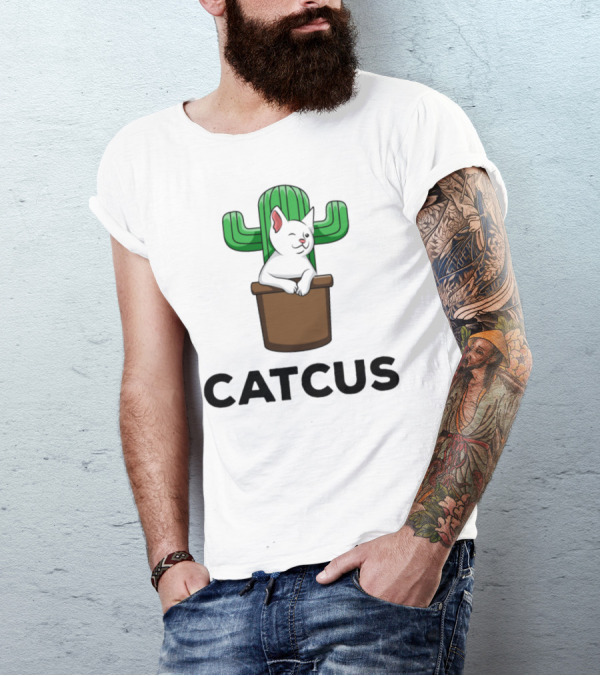 Catcus Cat Cacti Succulent Cactu T-Shirt