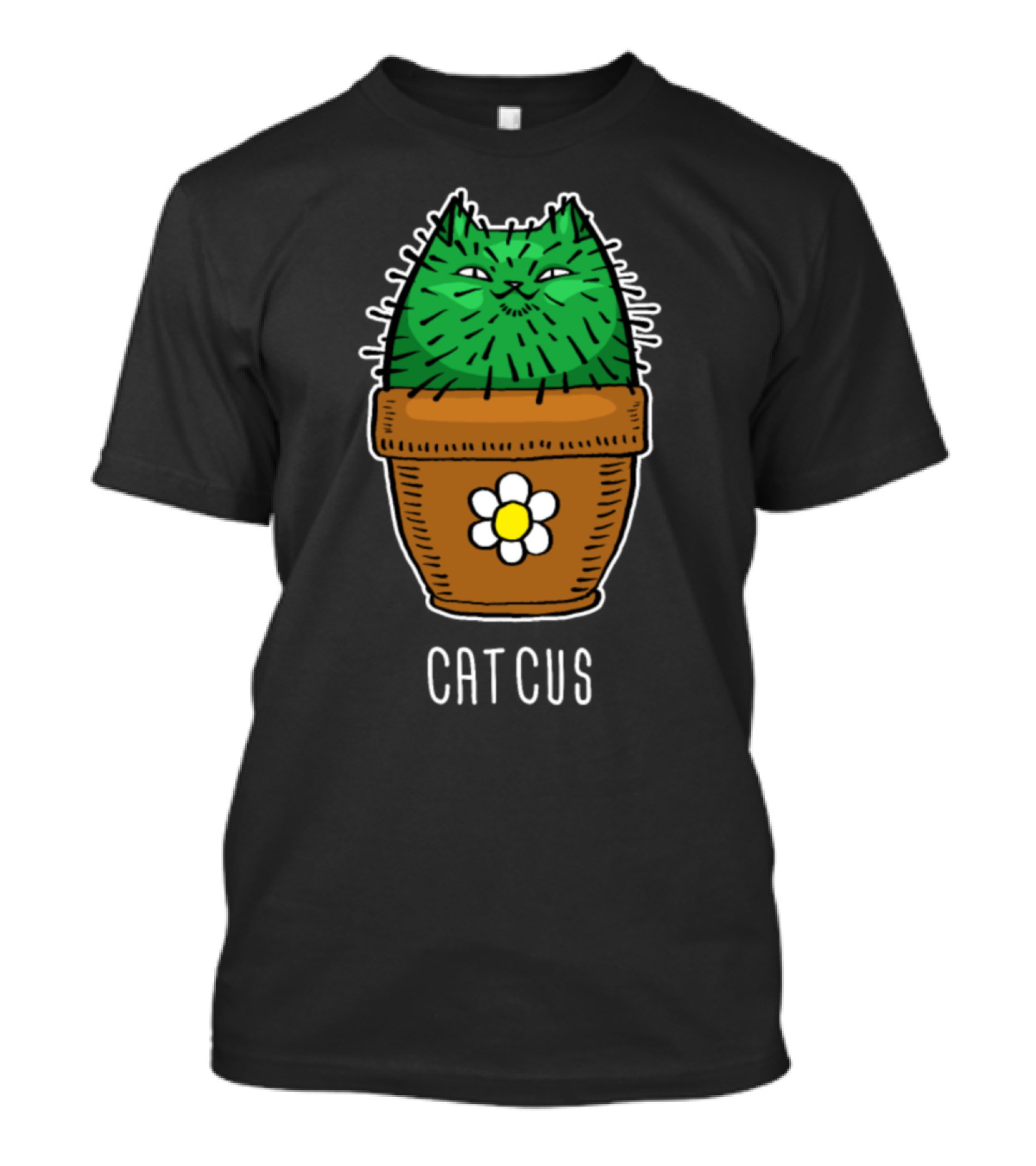 Catcus Kitty Cat Lover Cactus Blossom T-Shirt