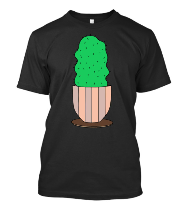 Curvy Cactus In A Natural Pot T-Shirt