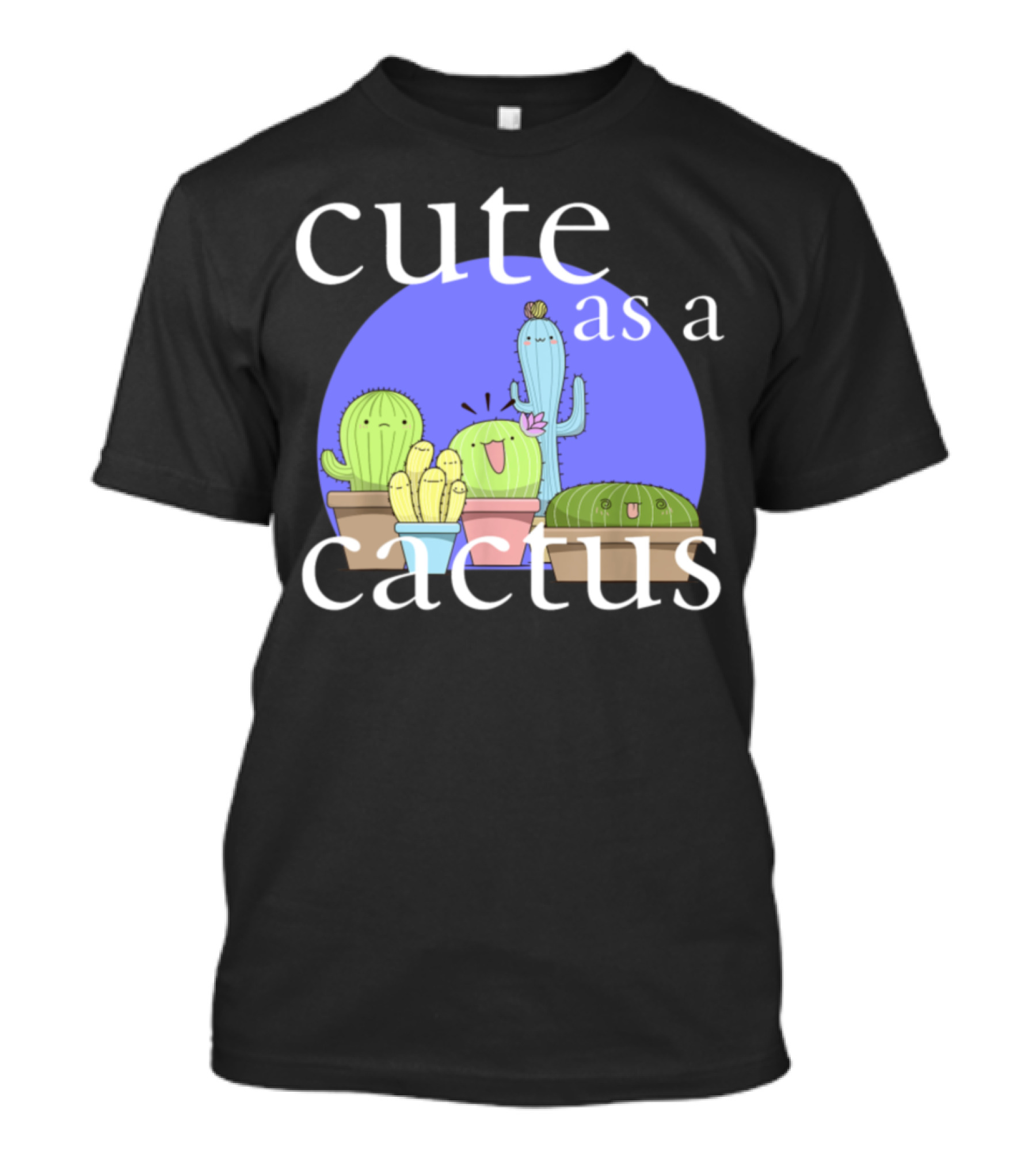 Cute As A Cactus Botanical Babe Mini Plant T-Shirt