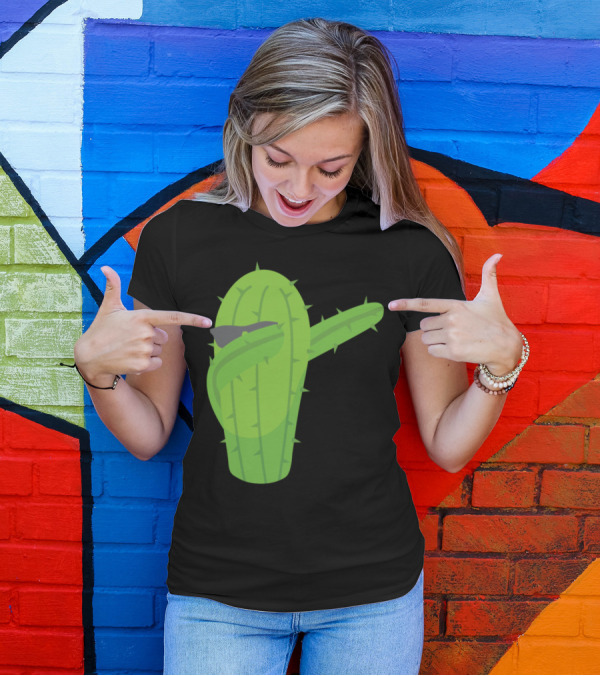 Dabbing Cactus With Sunglasses T-Shirt