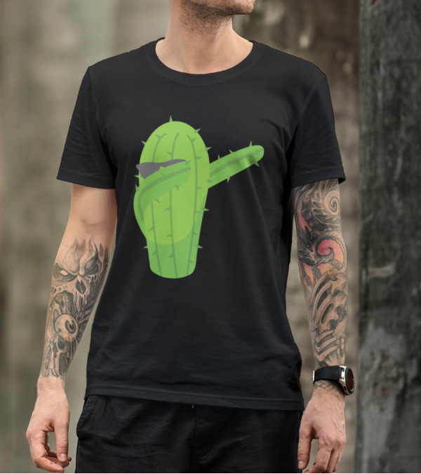 Dabbing Cactus With Sunglasses T-Shirt