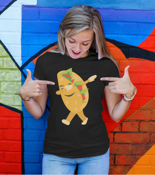 Dabbing Taco Funny Salsa Dance T-Shirt