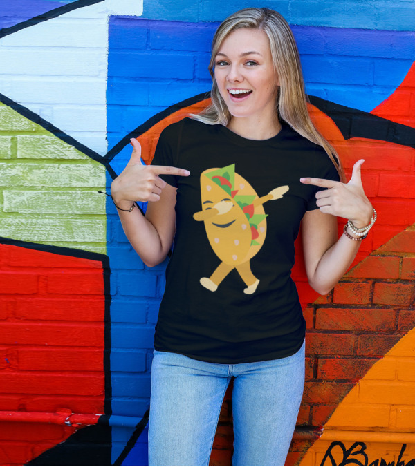 Dabbing Taco Funny Salsa Dance T-Shirt