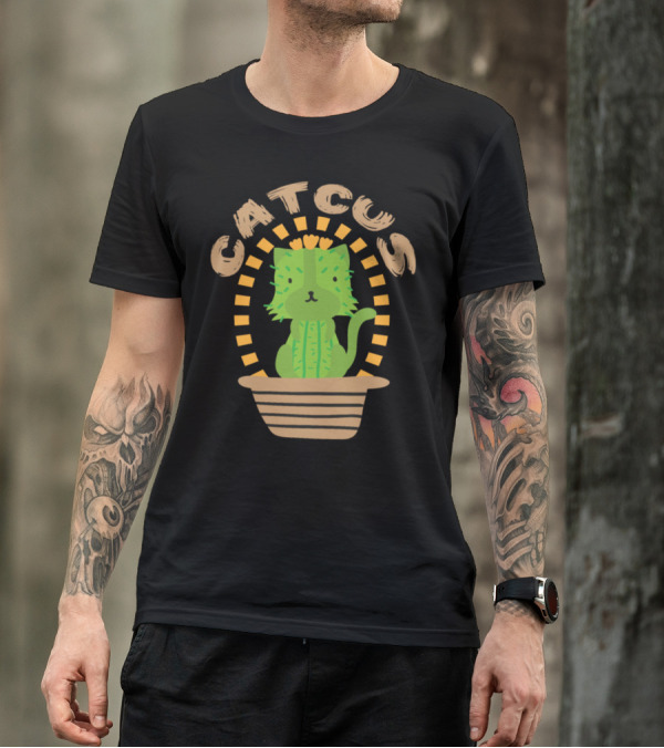Catcus I Funny Kitten Cactus T-Shirt