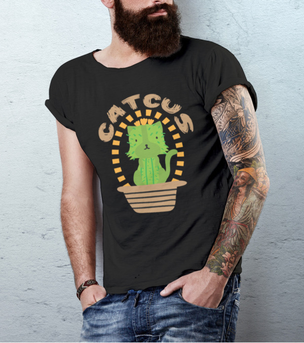Catcus I Funny Kitten Cactus T-Shirt