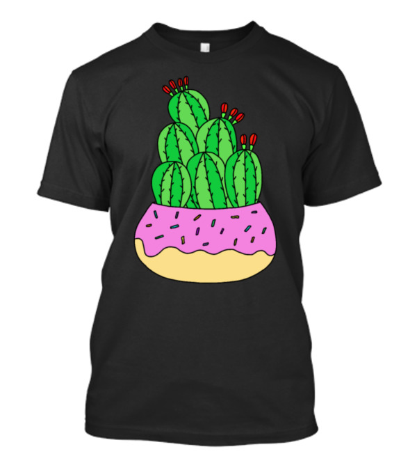 Growing Competition Cactuses Donut Dessert T-Shirt
