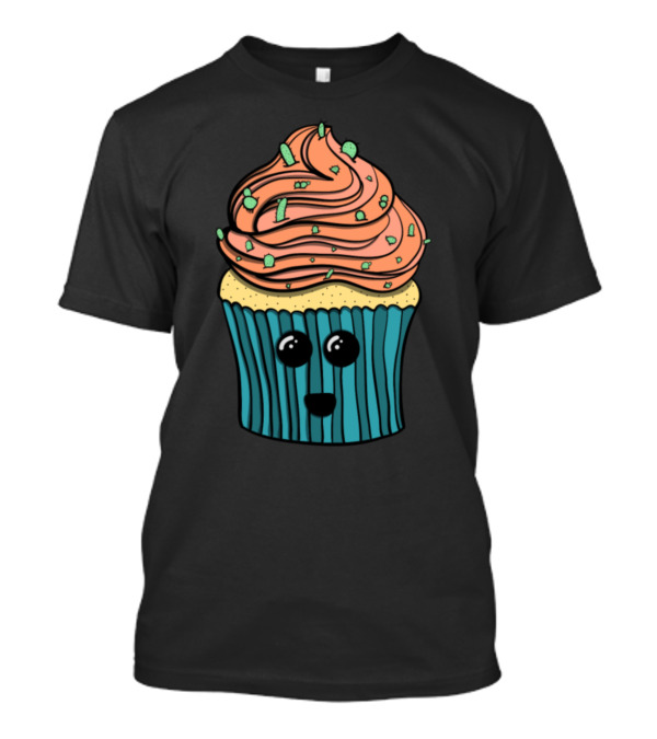 Happy Cactus Cupcake Kawaii Face T-Shirt