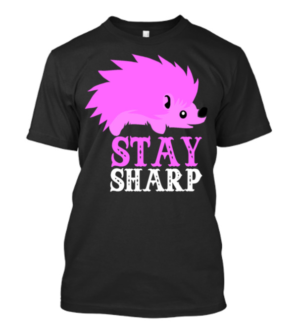 Stay Sharp Hedgehog Retro 70s Vintage Animal Lover 8s T-Shirt