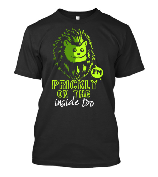 I'm Prickly On The Inside Too Hedgehog Retro 70s Vintage Animal Lover 4e T-Shirt