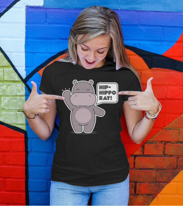 Hippo Zoo Cute Pets Animalsmpcik Hip-Hippo Ray T-Shirt