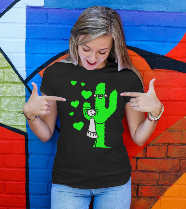 Hug Hug Hugs Cactus Hugz Cute Girls Women Sweet Hearts T-Shirt