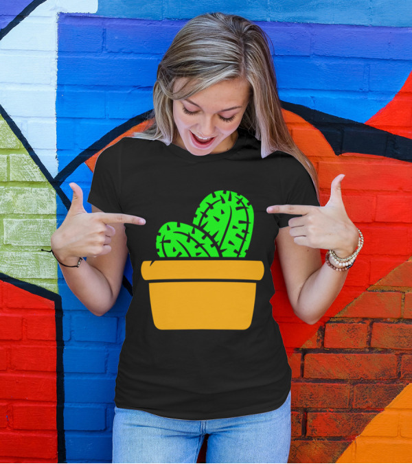 Kakten Small Cute Sweet Cactus Flower Pot Cup T-Shirt