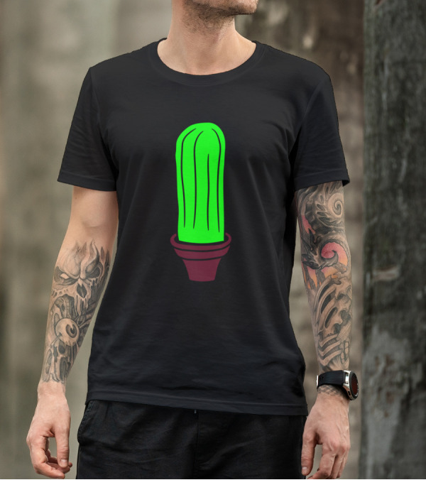 Little Green Cactus In Flowerpot Sweet T-Shirt
