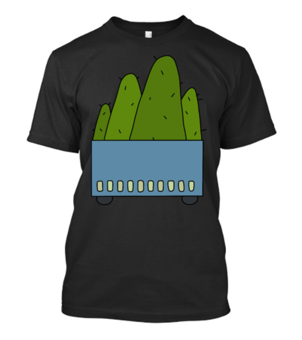 Mountain Cactus Box With Green Peaks T-Shirt