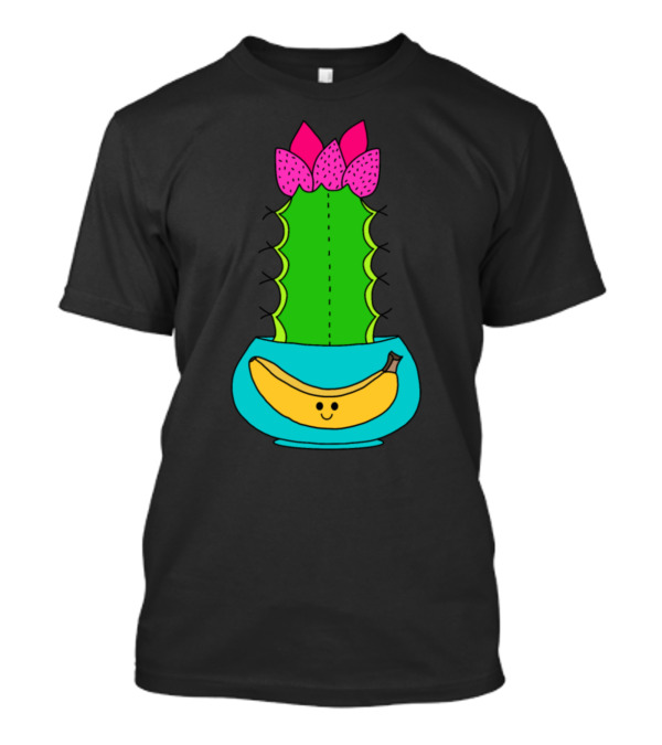 Pretty Hybrid Cactus Smiling Banana Pot T-Shirt