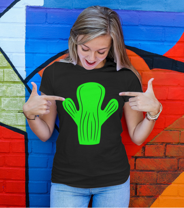 Small Green Cute Cactus Desert Embrace T-Shirt