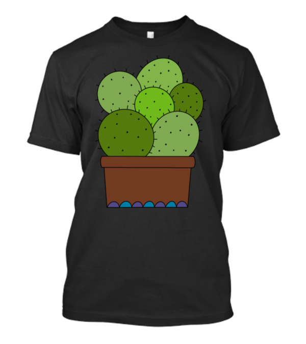 Tight Cacti In Vibrant Clay Pot T-Shirt