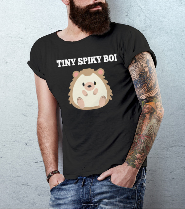 Tiny Spiky Boi Cute Hedgehog T-Shirt