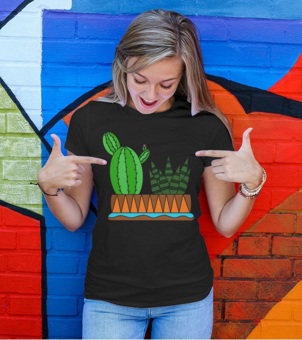 The Aztek Succulent Cactus Team Southwest Garden Style Pajama T-Shirt