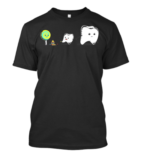 Can't We Just Be Friends Tooth And Lollipop Conflict T-Shirt