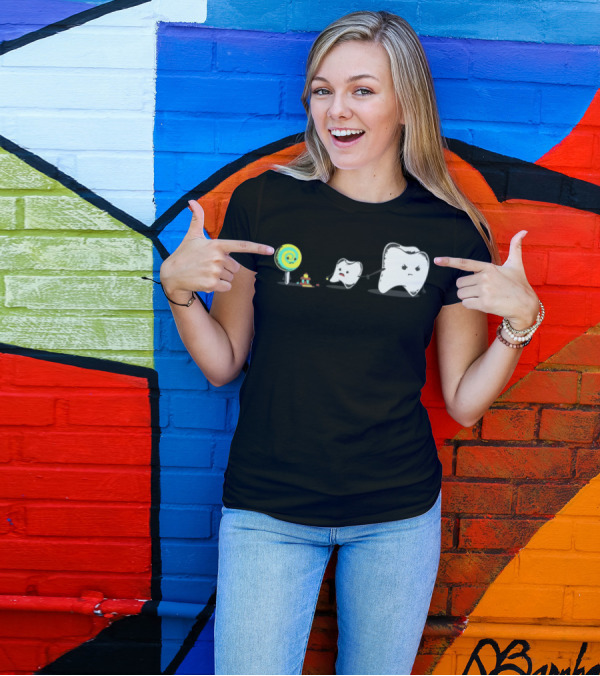 Can't We Just Be Friends Tooth And Lollipop Conflict T-Shirt