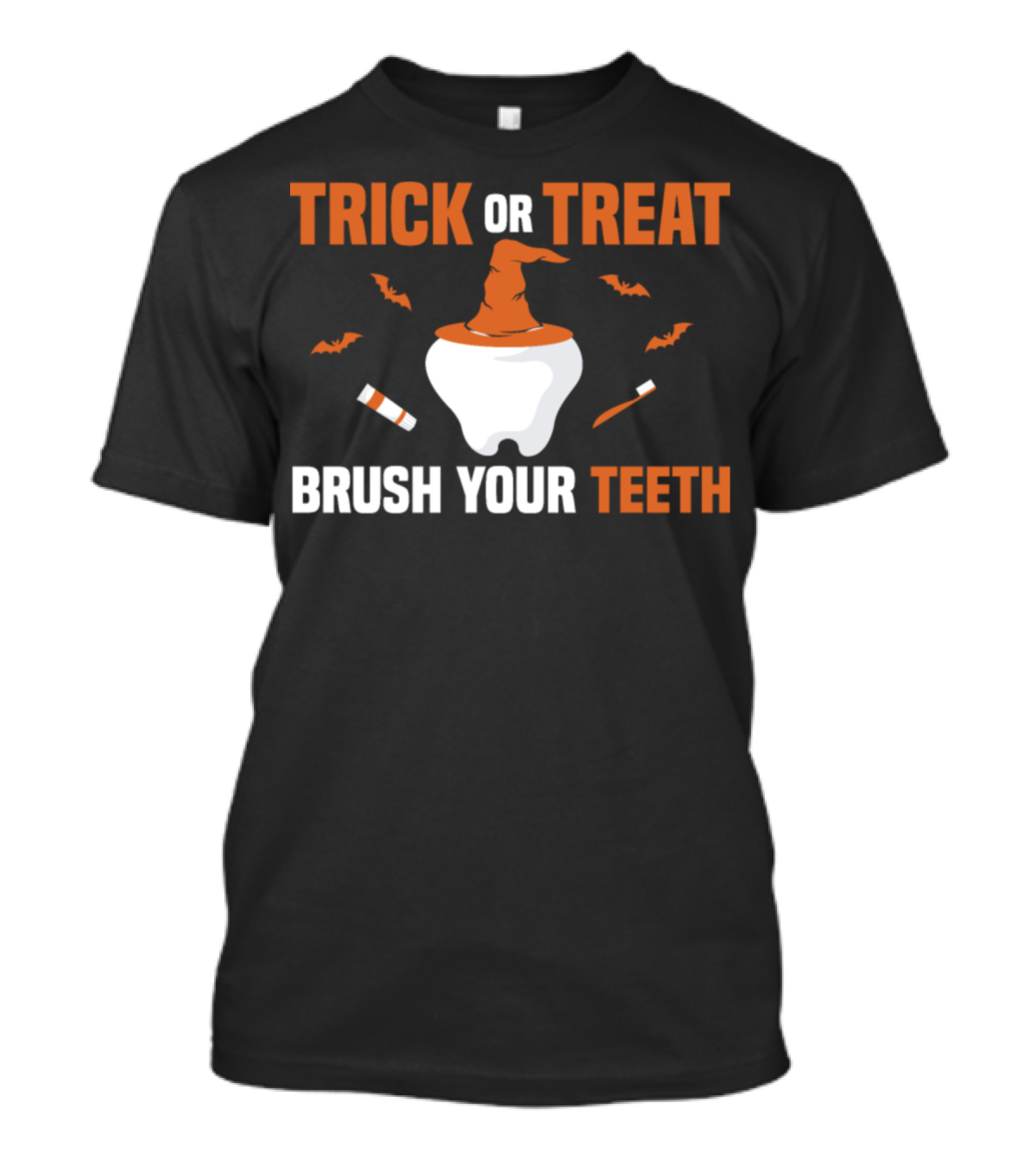 Trick Or Treat Brush Your Teeth Pumpkin Dentist T-Shirt