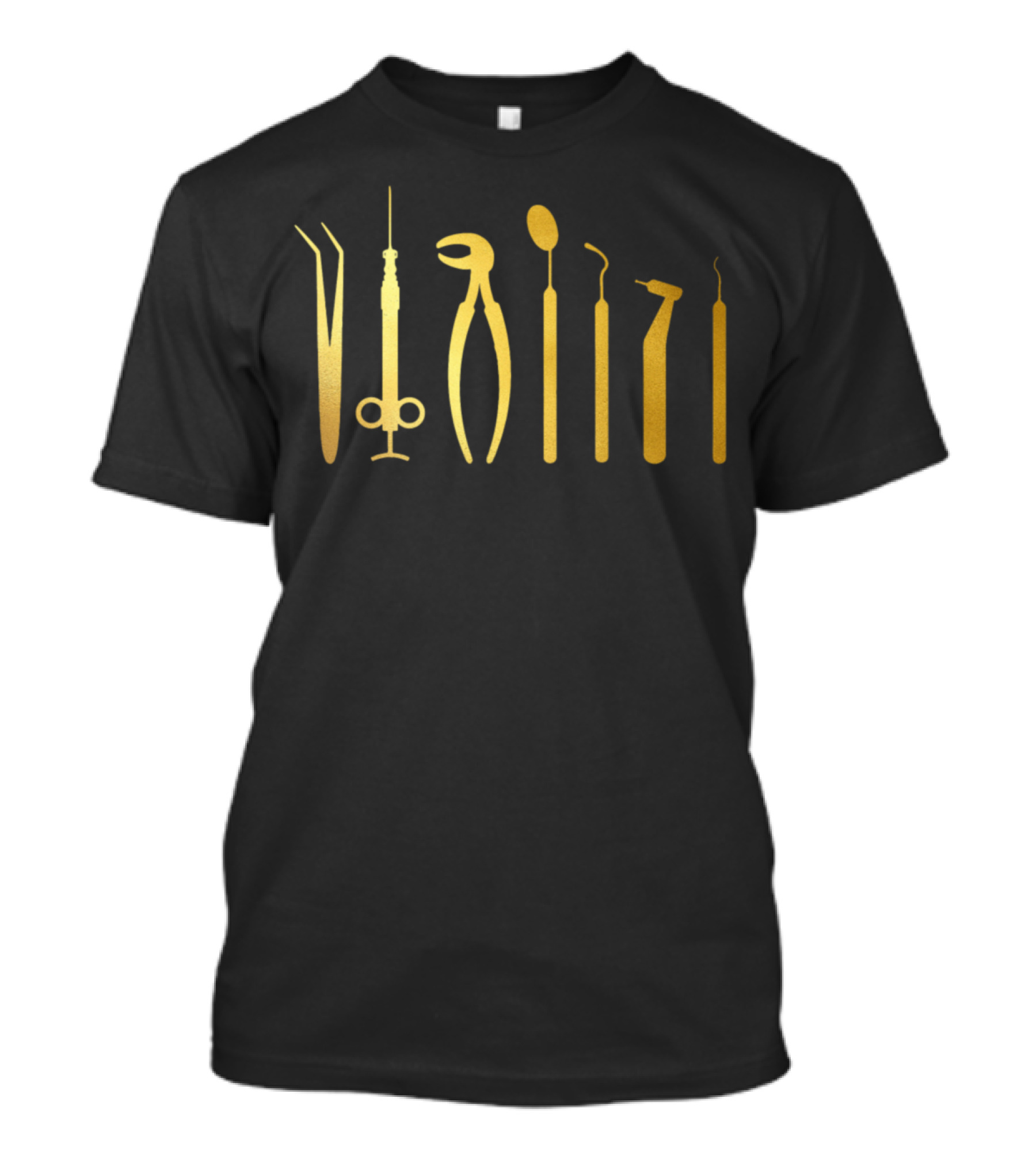 Golden Dentist Tools Collection T-Shirt