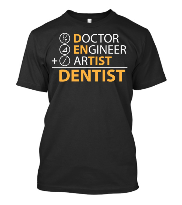 Doctor Engineer Artist Dentist Plus Signs And Icons T-Shirt
