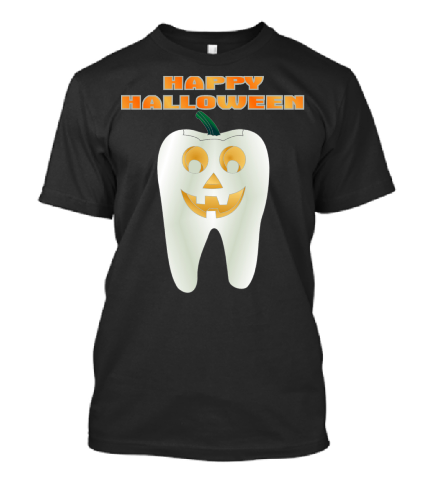 Happy Halloween Pumpkin Tooth Funny Scarry Night T-Shirt