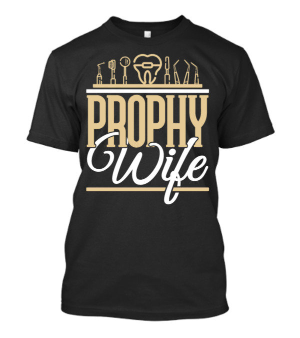 Prophy Wife Dental Hygienist Tooth Tools Icons T-Shirt