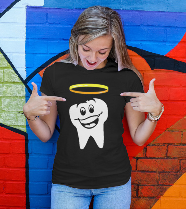Tooth Angel Smiling Halo T-Shirt