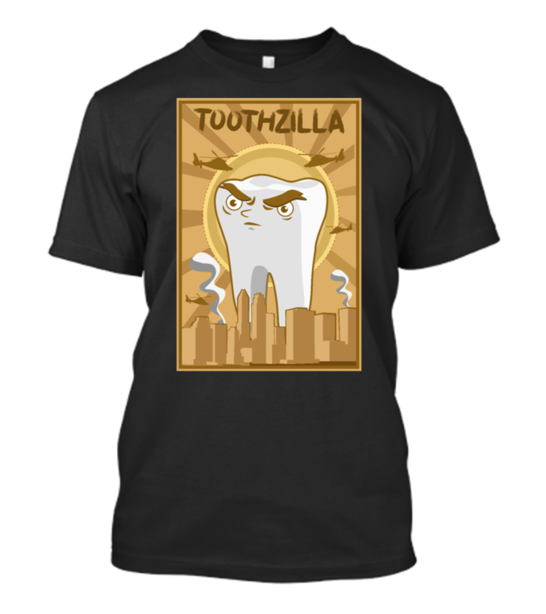 Toothzilla Dentist Dental Hygienist Hygiene T-Shirt