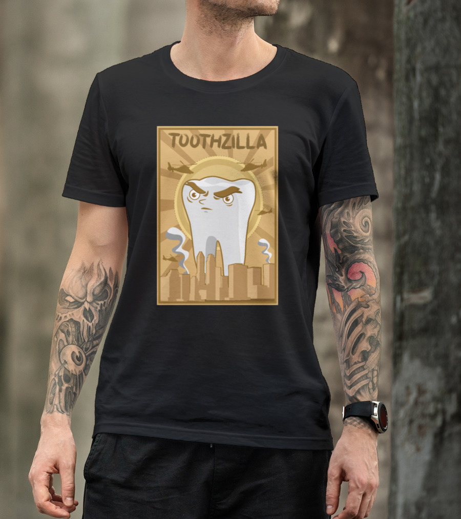 Toothzilla Dentist Dental Hygienist Hygiene T-Shirt