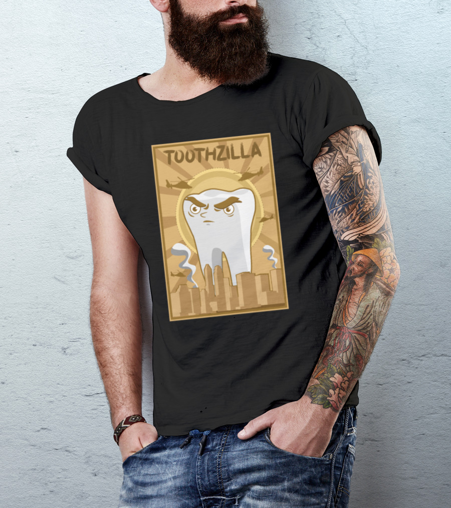 Toothzilla Dentist Dental Hygienist Hygiene T-Shirt