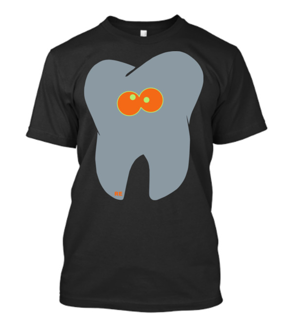 Tooth Th Comic Cartoon Funny Cool Dentist RE T-Shirt