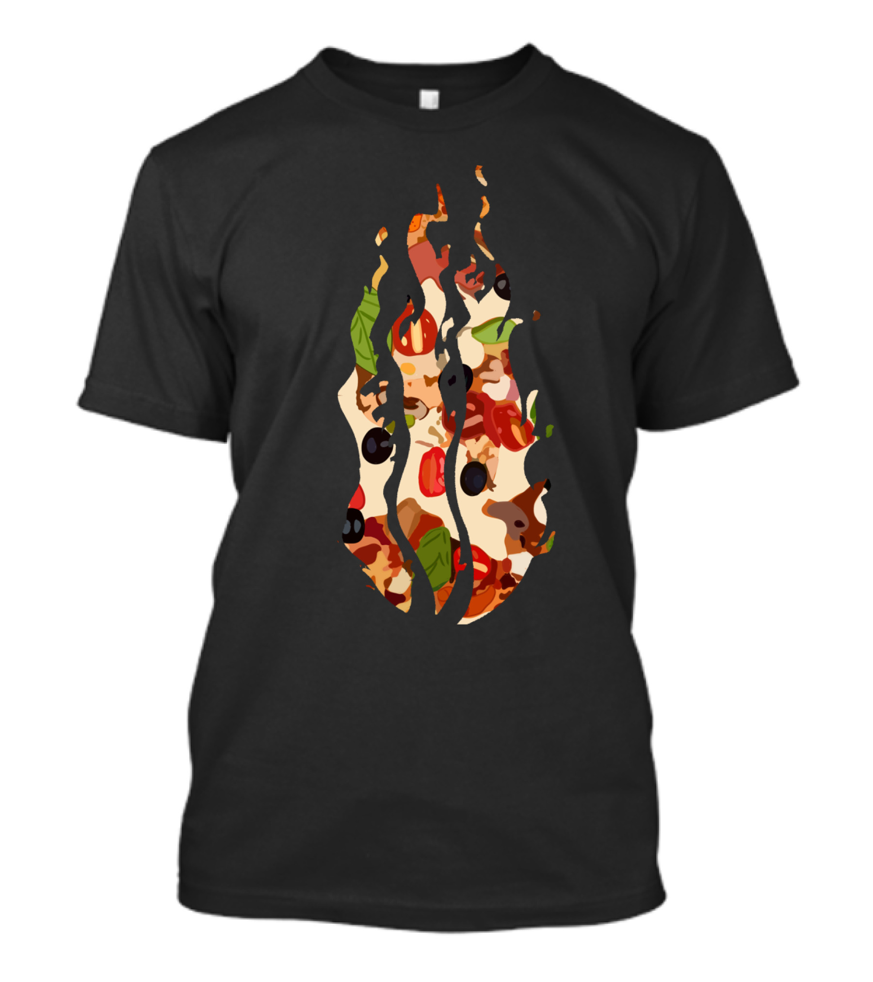 Preston Pizza Flame Design Hot Dog Love T-Shirt