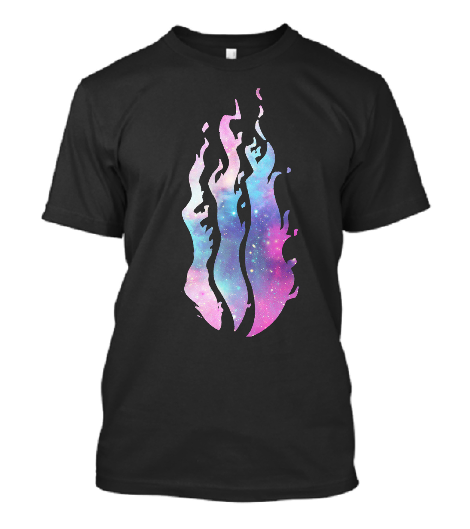 Preston The Galaxy Pink Astral Fire Flames T-Shirt