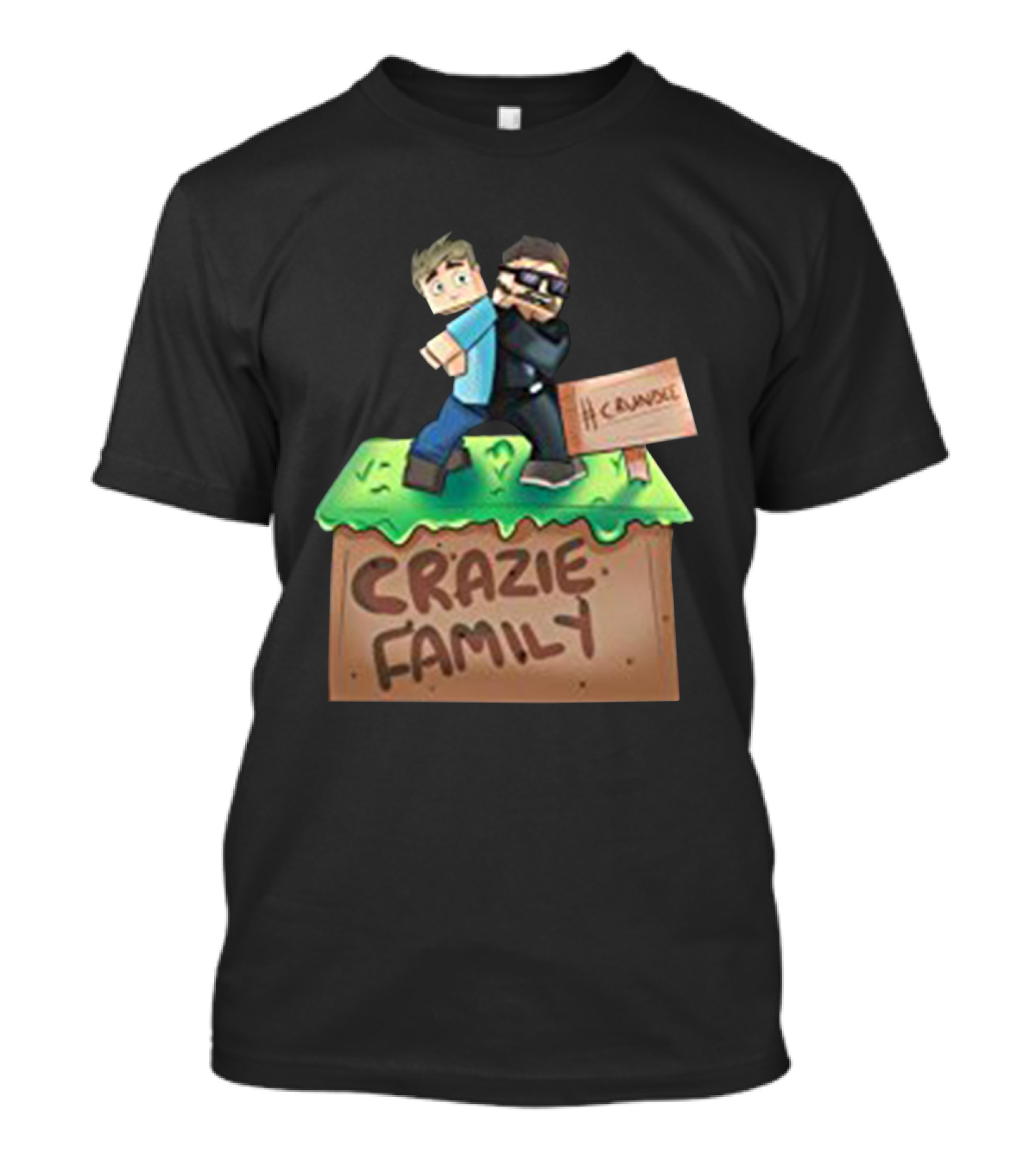 Kingdiny Men S Crainer Commentates And SSundee Crundee Crazie Family Image T-Shirt