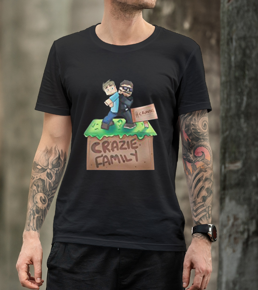 Kingdiny Men S Crainer Commentates And SSundee Crundee Crazie Family Image T-Shirt