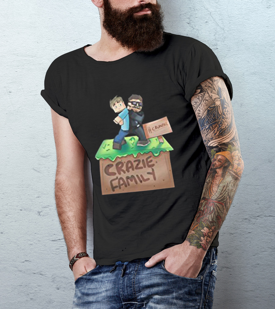 Kingdiny Men S Crainer Commentates And SSundee Crundee Crazie Family Image T-Shirt