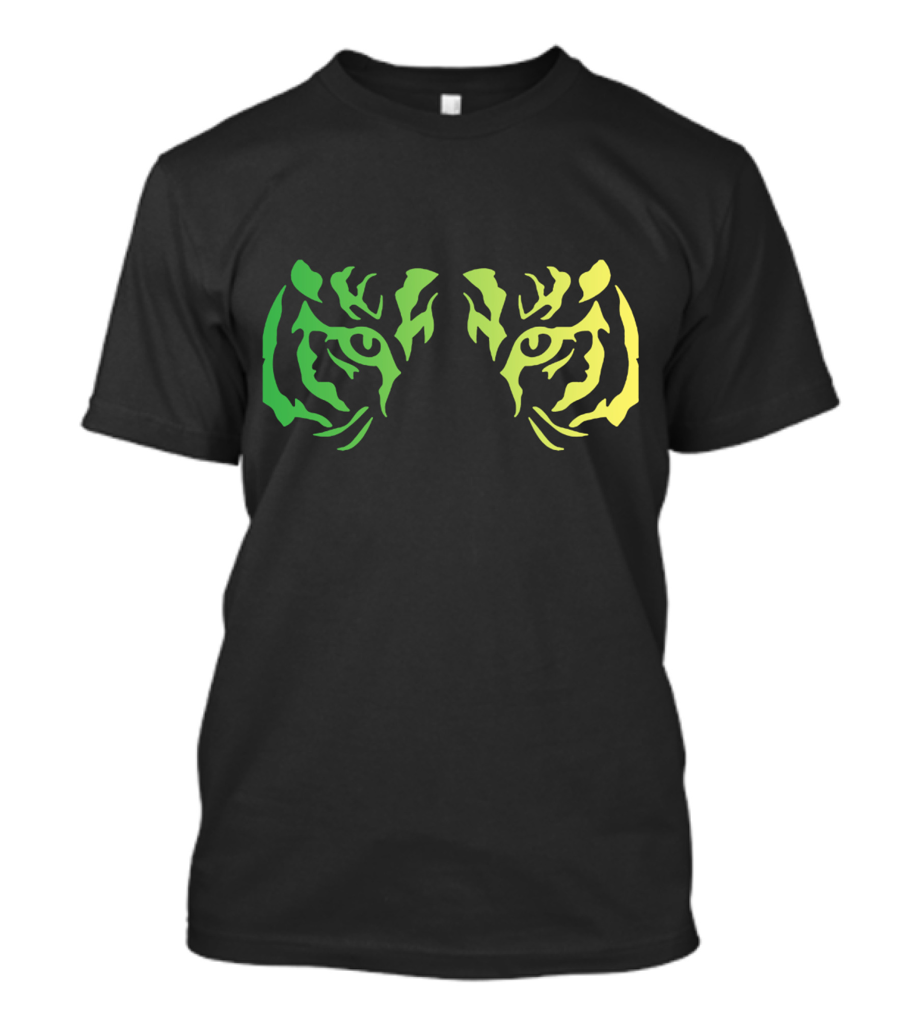 Tiger Eyes Green Yellow Gradient T-Shirt