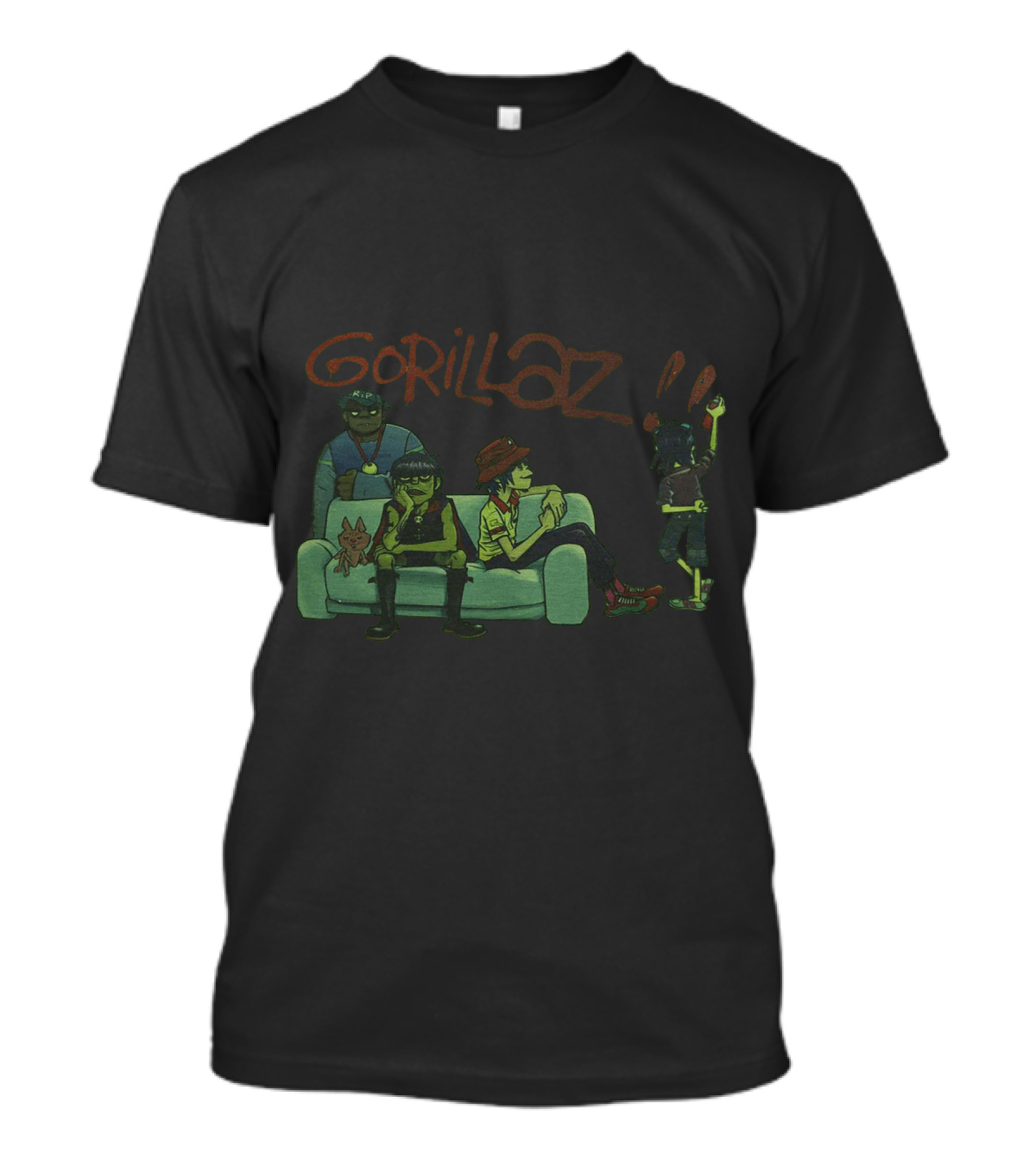 Gorillaz Virtual Band Characters Alternative Rock Pop Clothing T-Shirt