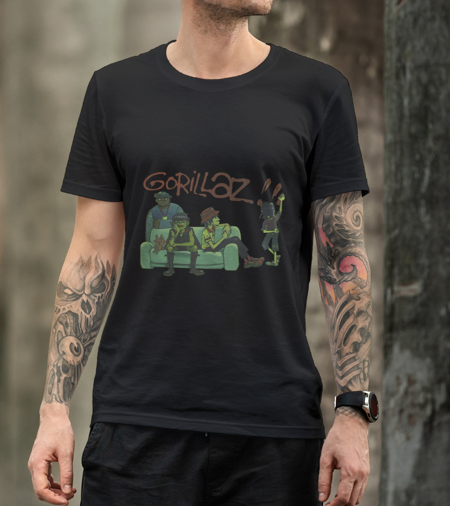 Gorillaz Virtual Band Characters Alternative Rock Pop Clothing T-Shirt