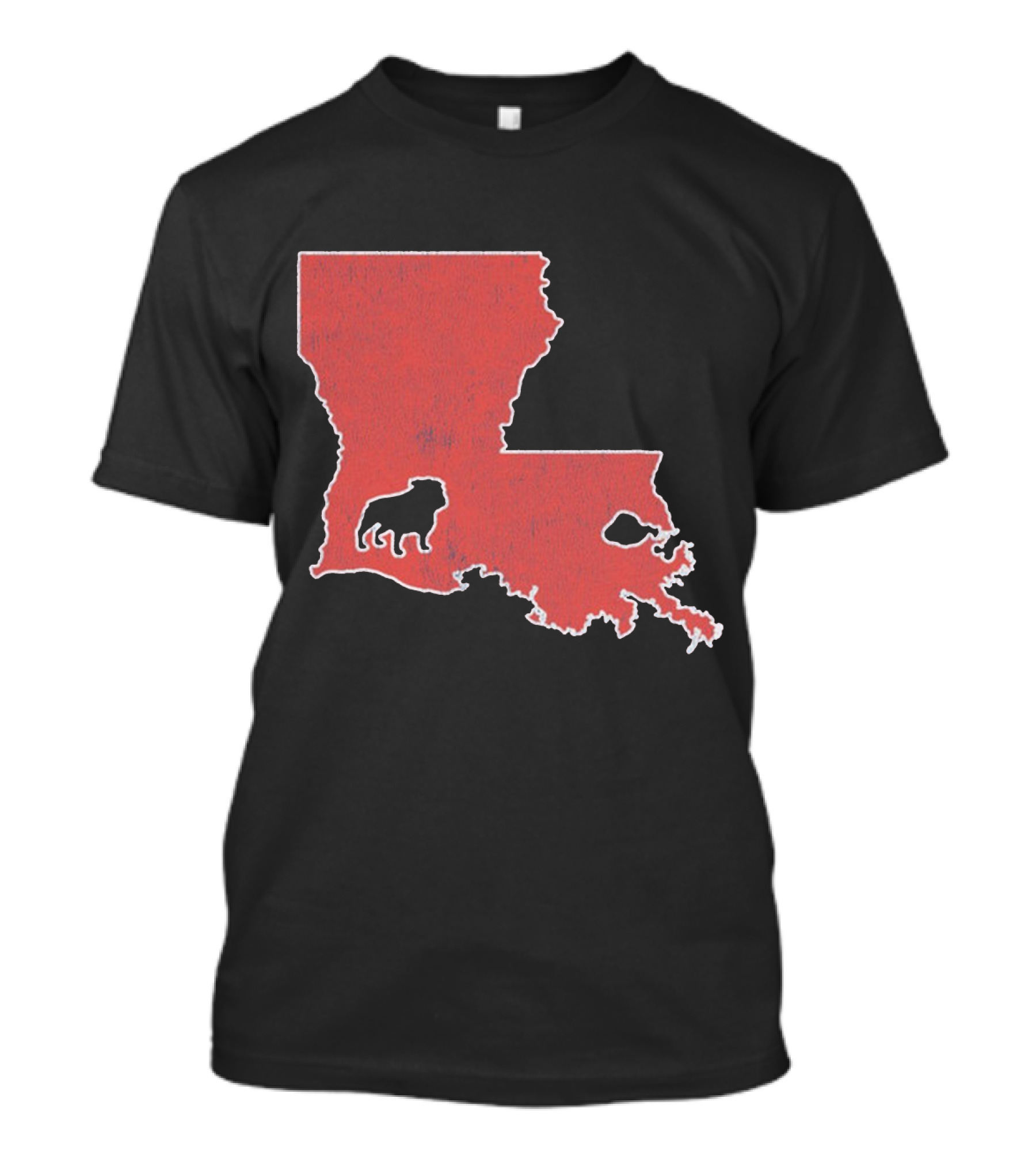 Louisiana Tech Bulldogs Football Red State T-Shirt