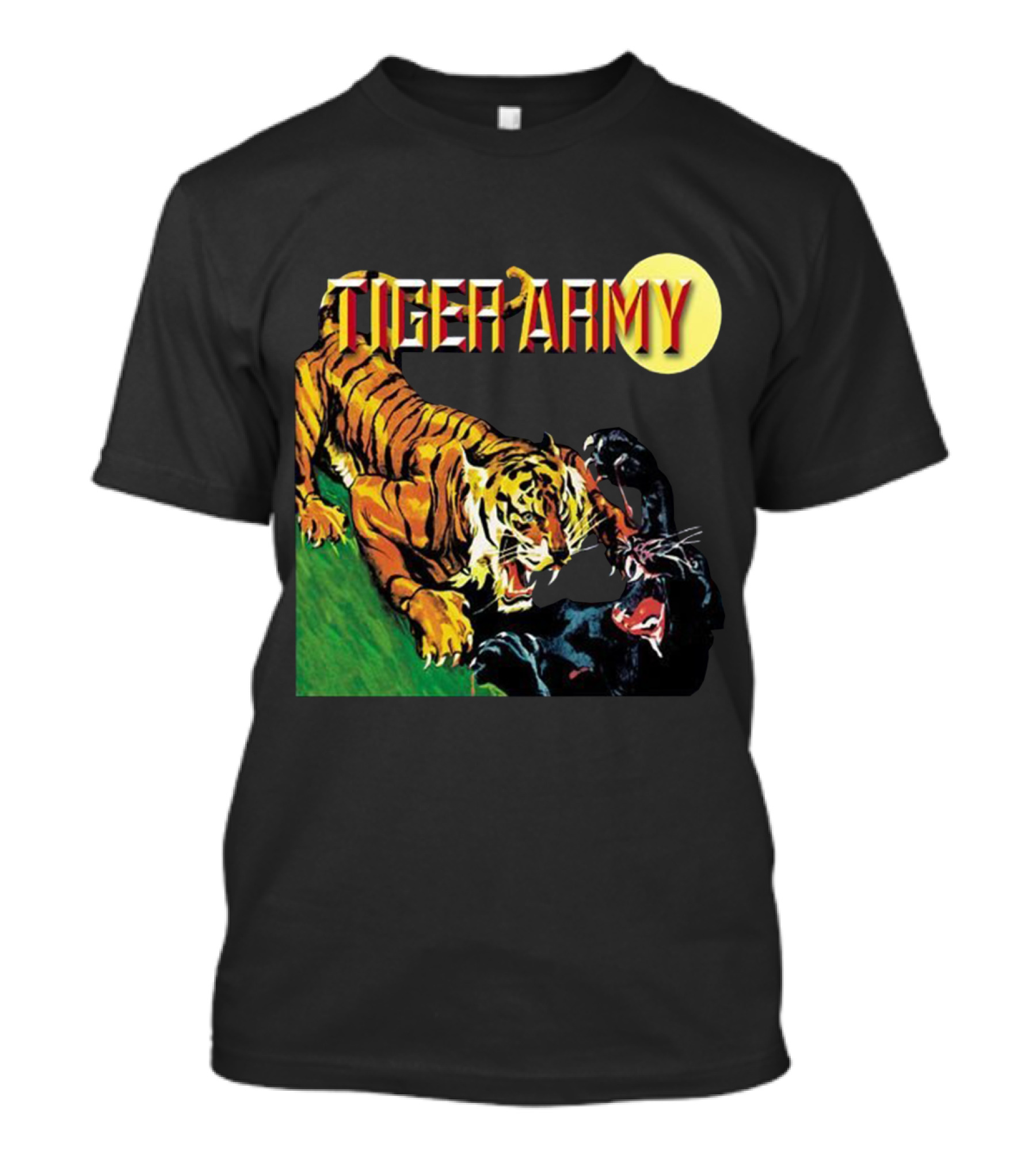 Tiger Army Matta Men Tiger And Panther Fight Scene T-Shirt