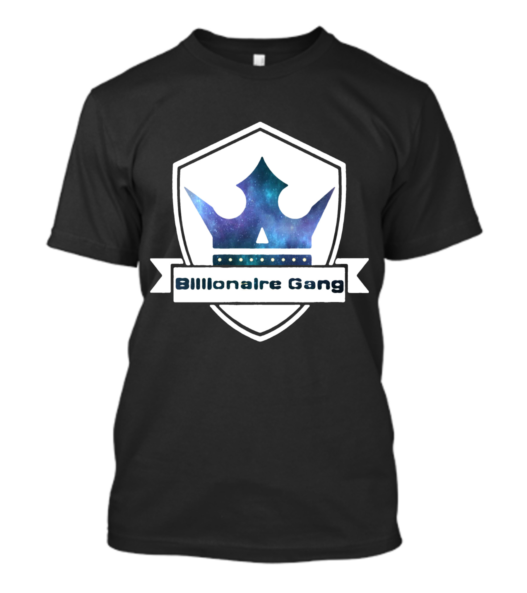 Billionaire Gang Galaxy Crown Shield T-Shirt