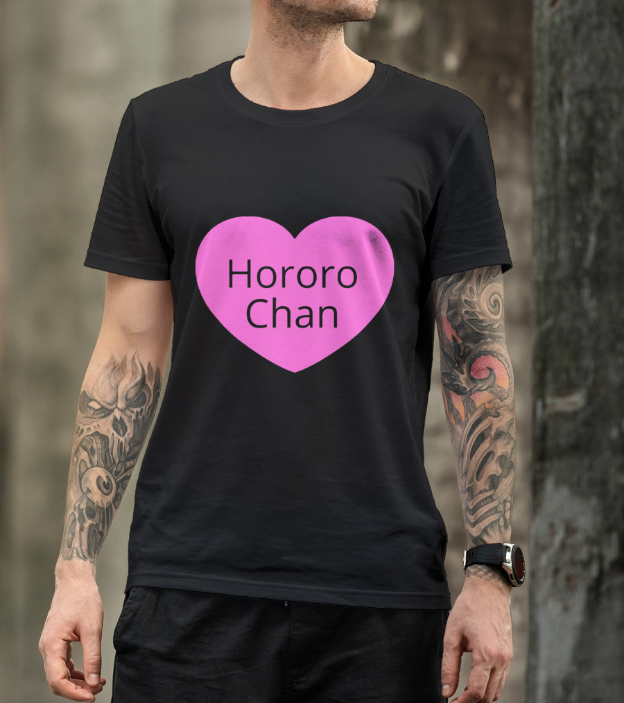 Hororo Chan Pink Heart Icon Love T-Shirt