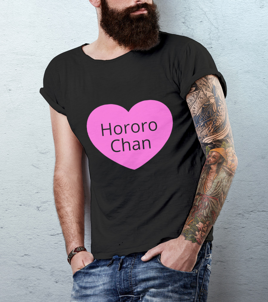 Hororo Chan Pink Heart Icon Love T-Shirt